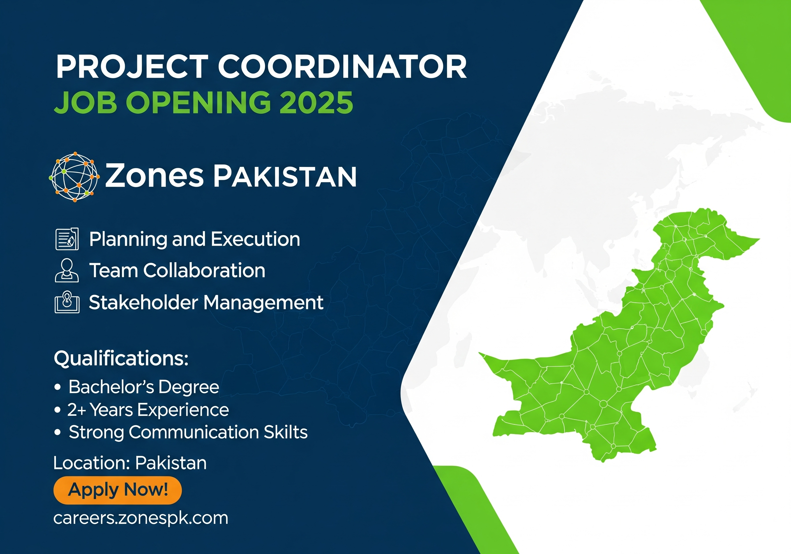 Project Coordinator Job at Zones Pakistan – Apply Now